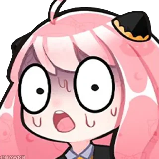 😰 emoji 🥜 Anya Forger (@TodorokiShouto) Telegram sticker 19 of 56