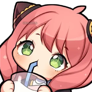 🥛 emoji 🥜 Anya Forger (@TodorokiShouto) Telegram sticker 7 of 56