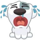 😭 emoji Dog Telegram sticker 10 of 44