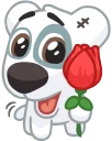 😚 emoji Dog Telegram sticker 20 of 44