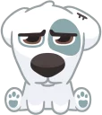 😕 emoji Dog Telegram sticker 15 of 44