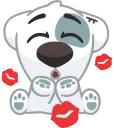 😘 emoji Dog Telegram sticker 8 of 44
