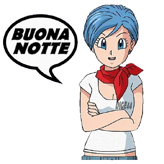 Sticker from @STIKERFORALL 🇮🇹BULMA