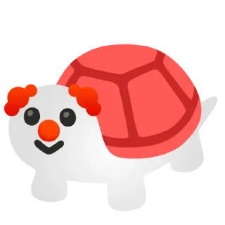 🤡 emoji لاکپشت بی قرار Telegram sticker 8 of 66