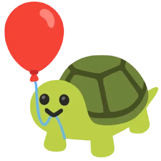 🎈 emoji لاکپشت بی قرار Telegram sticker 20 of 66