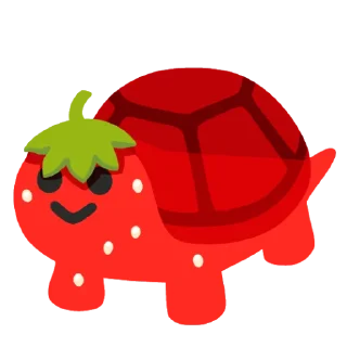🍓 emoji لاکپشت بی قرار Telegram sticker 12 of 66