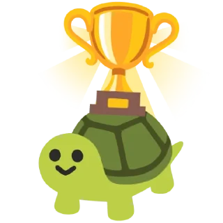 🏆 emoji لاکپشت بی قرار Telegram sticker 9 of 66