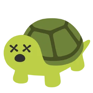 😵 emoji لاکپشت بی قرار Telegram sticker 5 of 66