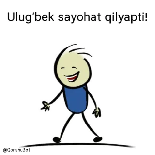 🚶‍♂️ emoji Ulugʻbek @Qonshubot Telegram sticker 10 of 31