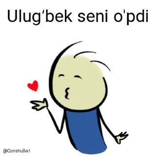 💋 emoji Ulugʻbek @Qonshubot Telegram sticker 19 of 31