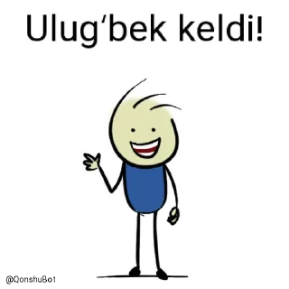 ✋️ emoji Ulugʻbek @Qonshubot Telegram sticker 1 of 31