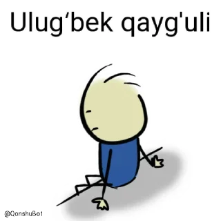 😓 emoji Ulugʻbek @Qonshubot Telegram sticker 11 of 31