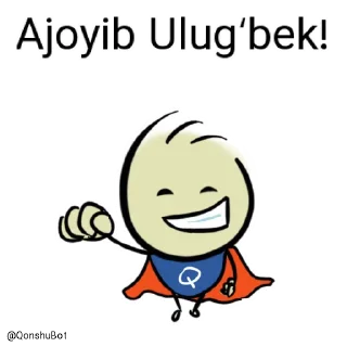 😎 emoji Ulugʻbek @Qonshubot Telegram sticker 6 of 31