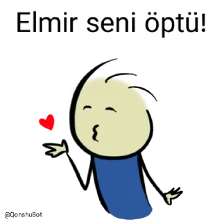 💋 emoji Elmir @Qonshubot Telegram sticker 19 of 31