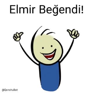 👍 emoji Elmir @Qonshubot Telegram sticker 20 of 31