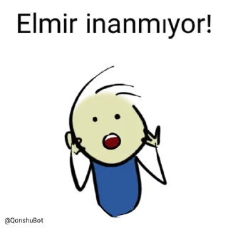 😱 emoji Elmir @Qonshubot Telegram sticker 3 of 31