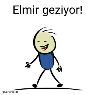 🚶 emoji Elmir @Qonshubot Telegram sticker 10 of 31