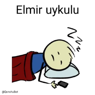 😴 emoji Elmir @Qonshubot Telegram sticker 17 of 31