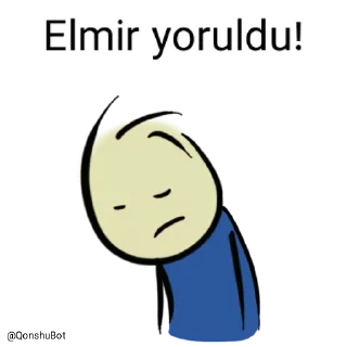 😣 emoji Elmir @Qonshubot Telegram sticker 9 of 31