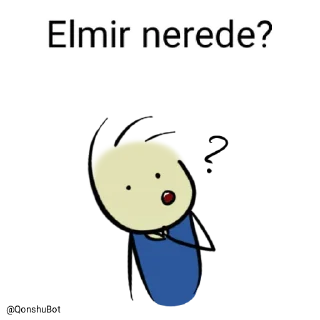 🤔 emoji Elmir @Qonshubot Telegram sticker 5 of 31