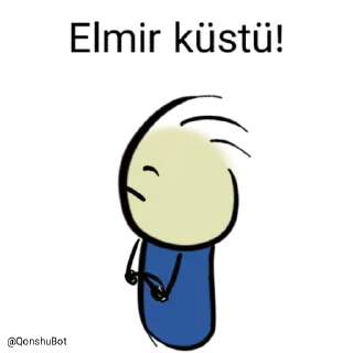 😒 emoji Elmir @Qonshubot Telegram sticker 13 of 31