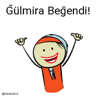 👍 emoji Ğülmira @Qonshubot Telegram sticker 20 of 31