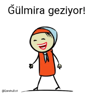 🚶‍♂️ emoji Ğülmira @Qonshubot Telegram sticker 10 of 31