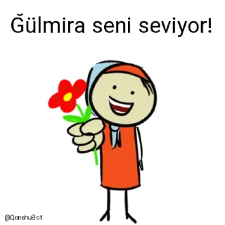❤️ emoji Ğülmira @Qonshubot Telegram sticker 8 of 31