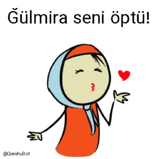 💋 emoji Ğülmira @Qonshubot Telegram sticker 19 of 31