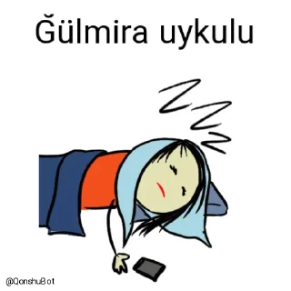 😴 emoji Ğülmira @Qonshubot Telegram sticker 17 of 31