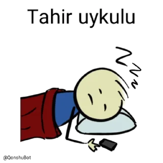 😴 emoji Tahir @Qonshubot Telegram sticker 17 of 31