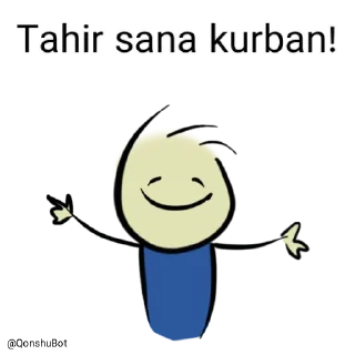 🤗 emoji Tahir @Qonshubot Telegram sticker 18 of 31