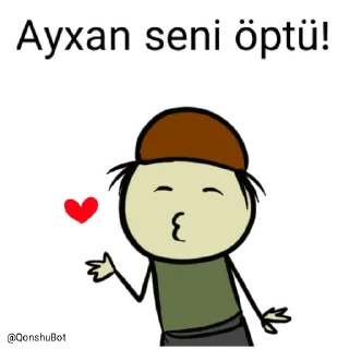 💋 emoji Ayxan @Qonshubot Telegram sticker 19 of 31
