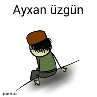 😓 emoji Ayxan @Qonshubot Telegram sticker 11 of 31