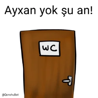 🚽 emoji Ayxan @Qonshubot Telegram sticker 22 of 31