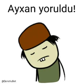 😣 emoji Ayxan @Qonshubot Telegram sticker 9 of 31