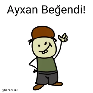 👍 emoji Ayxan @Qonshubot Telegram sticker 20 of 31