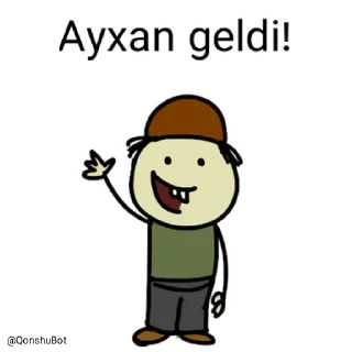 ✋️ emoji Ayxan @Qonshubot Telegram sticker 1 of 31