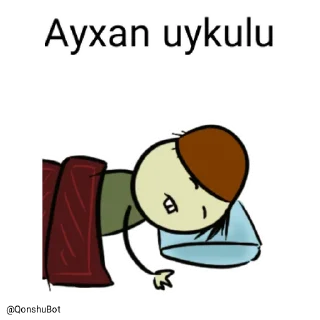 😴 emoji Ayxan @Qonshubot Telegram sticker 17 of 31