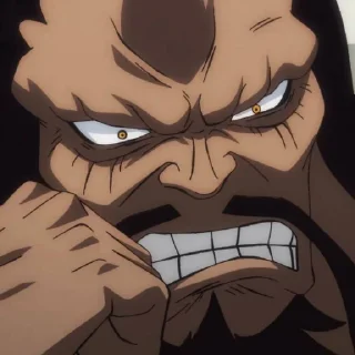 😠 emoji Kaido @StickersofAnime Telegram sticker 6 of 58