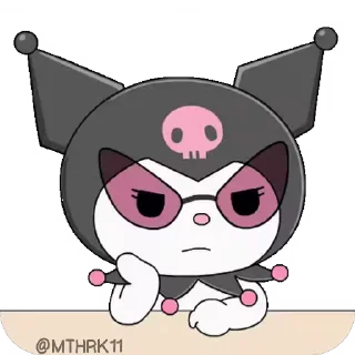 🤔 emoji 𝐾𝑢𝑟𝑜 & 𝑀𝑒𝑙𝑜🌂 @MTHRK11 ⤶ Telegram sticker 21 of 110