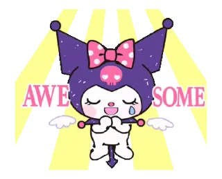 😇 emoji 𝐾𝑢𝑟𝑜 & 𝑀𝑒𝑙𝑜🌂 @MTHRK11 ⤶ Telegram sticker 16 of 110