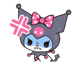 😤 emoji 𝐾𝑢𝑟𝑜 & 𝑀𝑒𝑙𝑜🌂 @MTHRK11 ⤶ Telegram sticker 10 of 110