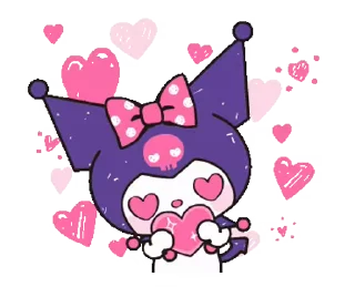 😍 emoji 𝐾𝑢𝑟𝑜 & 𝑀𝑒𝑙𝑜🌂 @MTHRK11 ⤶ Telegram sticker 4 of 110