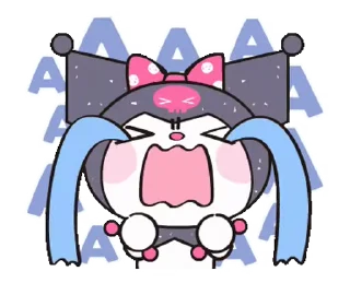 😭 emoji 𝐾𝑢𝑟𝑜 & 𝑀𝑒𝑙𝑜🌂 @MTHRK11 ⤶ Telegram sticker 2 of 110