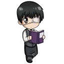 😕 emoji Tokyo Ghoul Telegram sticker 8 of 90