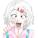 😜 emoji Tokyo Ghoul Telegram sticker 17 of 90