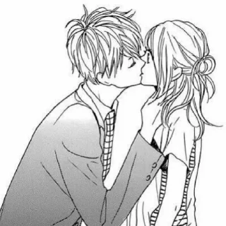 🖤 emoji B/W Manga love ~ @Stickerabad Telegram sticker 16 of 120