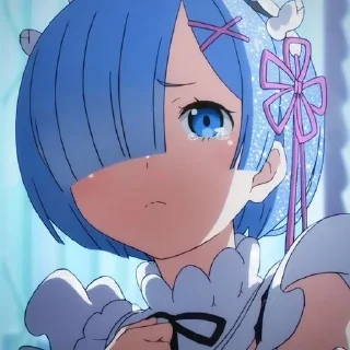 😥 emoji Резеро Рэм Telegram sticker 24 of 25