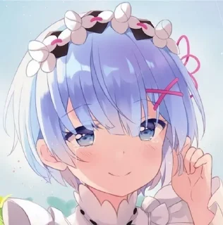 🥹 emoji Резеро Рэм Telegram sticker 10 of 25